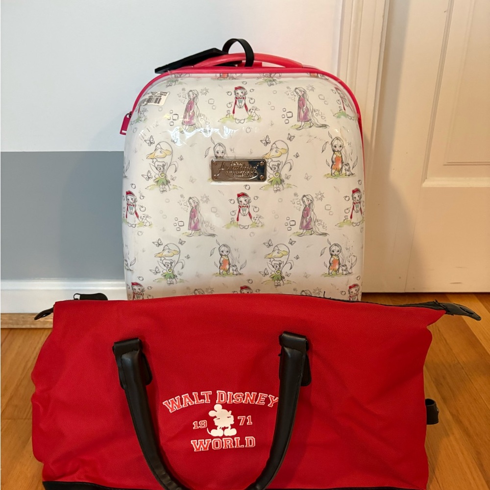 Disney Princess White and Pink Backpack Set